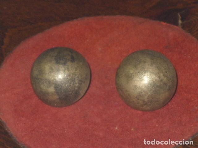 Joyeria: PENDIENTES DE BOLA DE PLATA 925.A&Ntilde;OS 60. - Foto 3