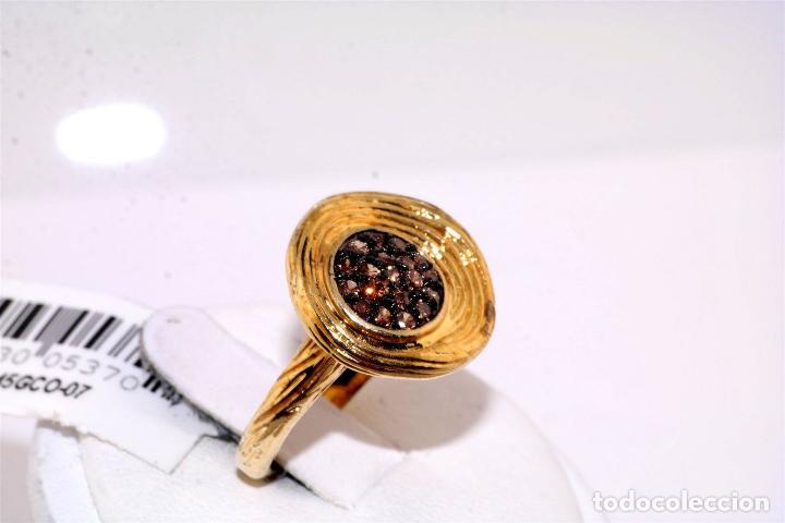 Joyeria: ANILLO DE ORO LLENADO Y CIRCON MARRON - Foto 2