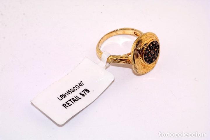 Joyeria: ANILLO DE ORO LLENADO Y CIRCON MARRON - Foto 3