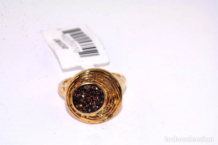 Joyeria: ANILLO DE ORO LLENADO Y CIRCON MARRON - Foto 4