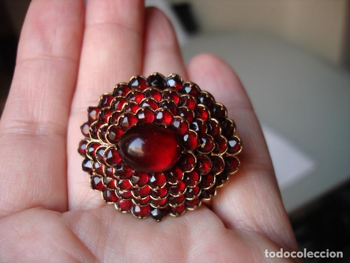 Joyeria: BROCHE DE GRANATES DE BOHEMIA 1900 - Foto 1