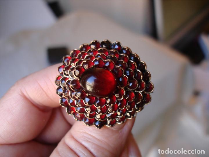 Joyeria: BROCHE DE GRANATES DE BOHEMIA 1900 - Foto 2