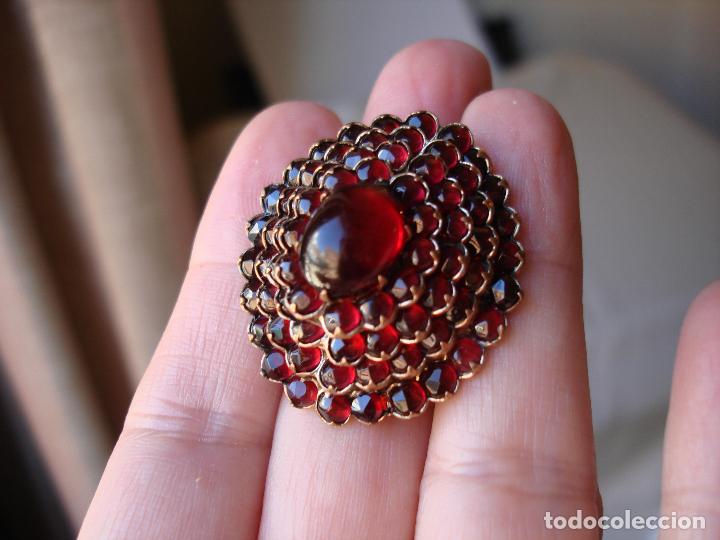 Joyeria: BROCHE DE GRANATES DE BOHEMIA 1900 - Foto 3