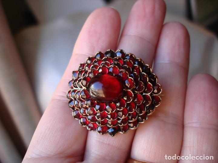 Joyeria: BROCHE DE GRANATES DE BOHEMIA 1900 - Foto 5