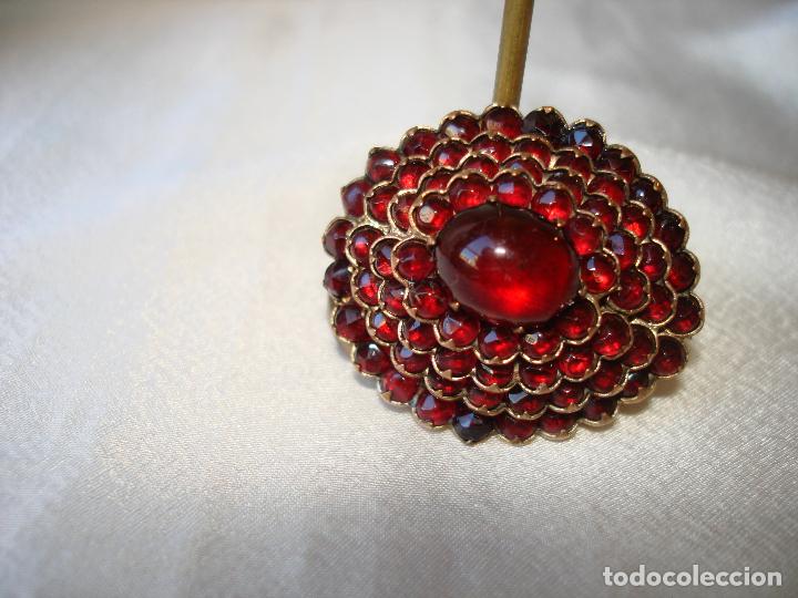 Joyeria: BROCHE DE GRANATES DE BOHEMIA 1900 - Foto 6