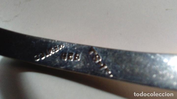 Joyeria: Pulsera de plata ovalada  rigida con incrustaciones en piedra azul - Foto 13