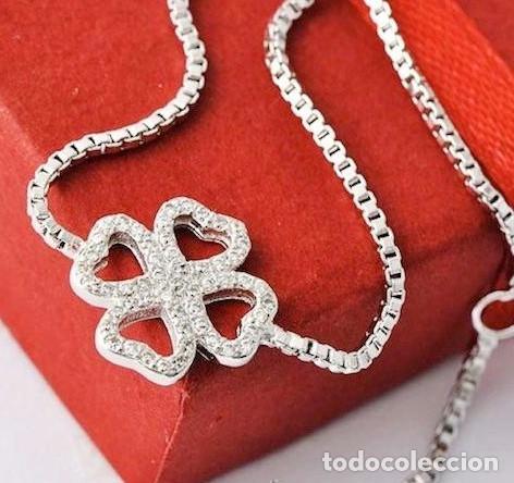Joyeria: Pulsera con trebol de la suerte, Nuevo a estranar - Foto 2