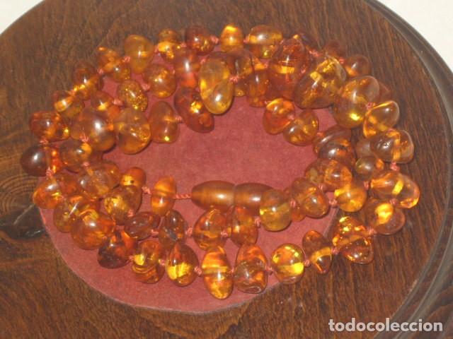 Joyeria: ANTIGUO COLLAR DE AMBAR DEL BALTICO. - Foto 4