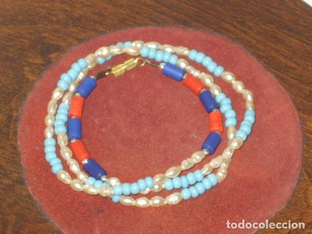 Joyeria: COLLAR DE PERLAS DE RIO Y OPALINA AZUL. - Foto 9