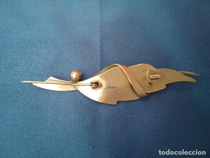 Joyeria: AGUJA BROCHE FORMA DE HOJA CON PERLA. - Foto 2