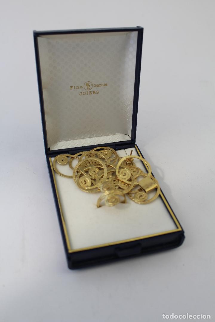 Joyeria: aderezo en plata de ley chapado en oro - Foto 2