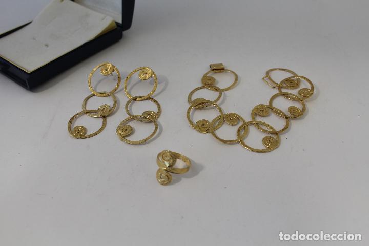 Joyeria: aderezo en plata de ley chapado en oro - Foto 3