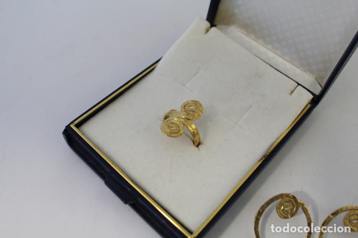 Joyeria: aderezo en plata de ley chapado en oro - Foto 4