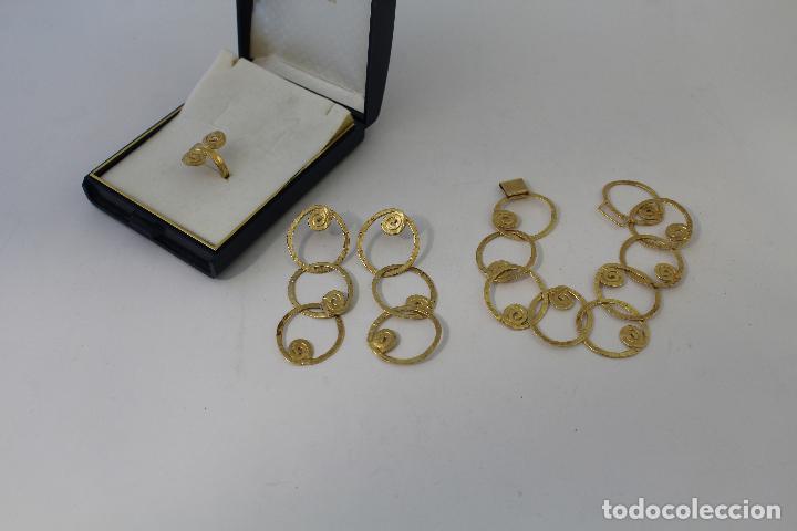 Joyeria: aderezo en plata de ley chapado en oro - Foto 7