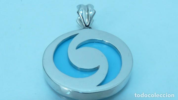 Joyeria: COLGANTE CON TURQUESA EN PLATA DE LEY (925MM). - Foto 2