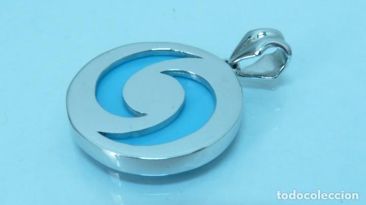 Joyeria: COLGANTE CON TURQUESA EN PLATA DE LEY (925MM). - Foto 3