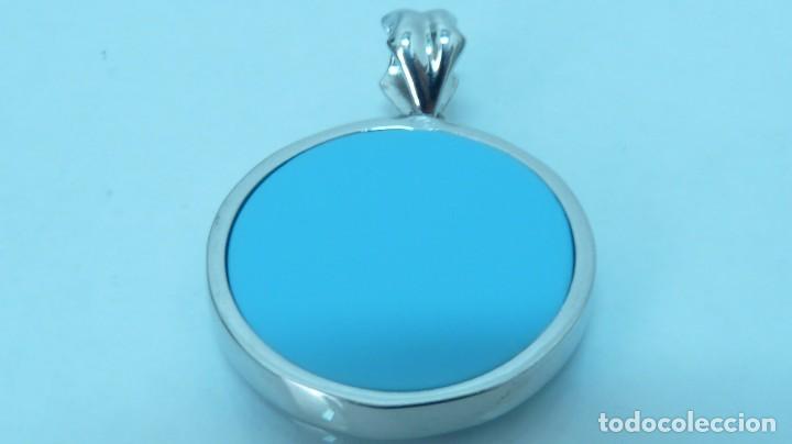 Joyeria: COLGANTE CON TURQUESA EN PLATA DE LEY (925MM). - Foto 4