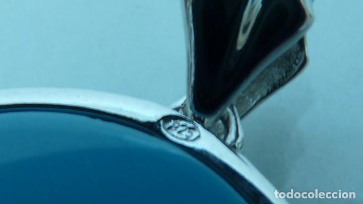 Joyeria: COLGANTE CON TURQUESA EN PLATA DE LEY (925MM). - Foto 5