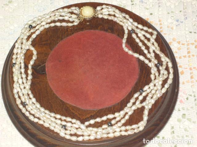 Joyeria: COLLAR DE PERLAS DE RIO 5 HILOS.VINTAGE. - Foto 3