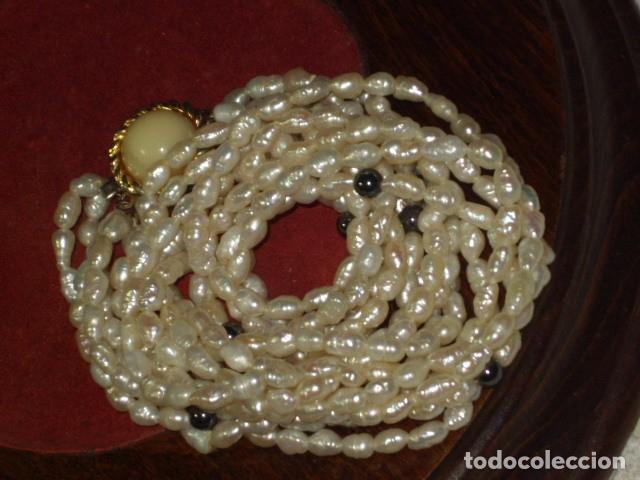 Joyeria: COLLAR DE PERLAS DE RIO 5 HILOS.VINTAGE. - Foto 6