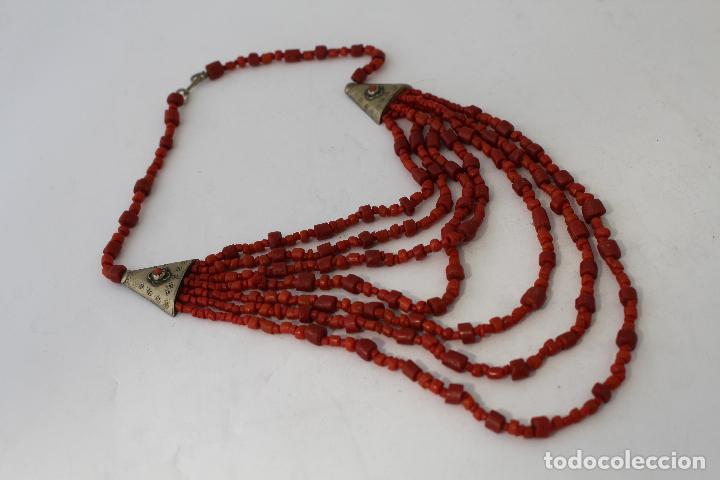 Joyeria: collar rojo y plata nepali - Foto 2