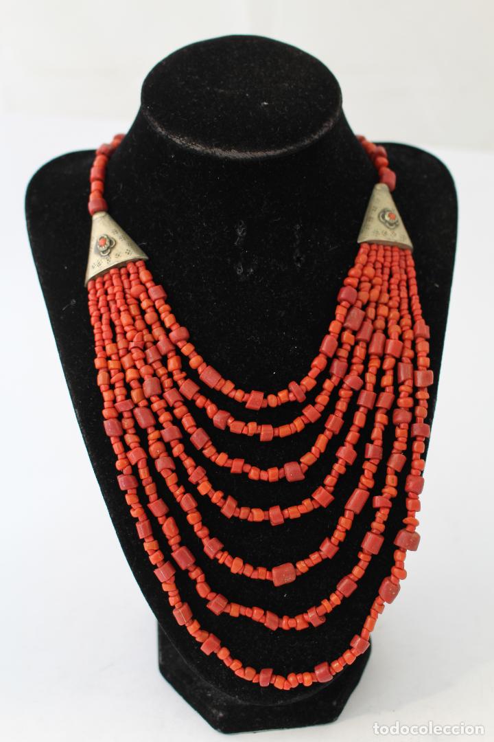 Joyeria: collar rojo y plata nepali - Foto 3
