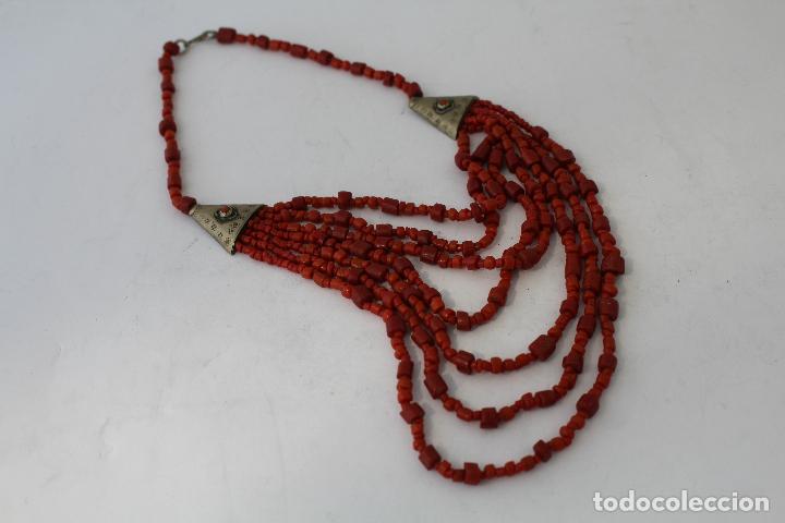 Joyeria: collar rojo y plata nepali - Foto 4