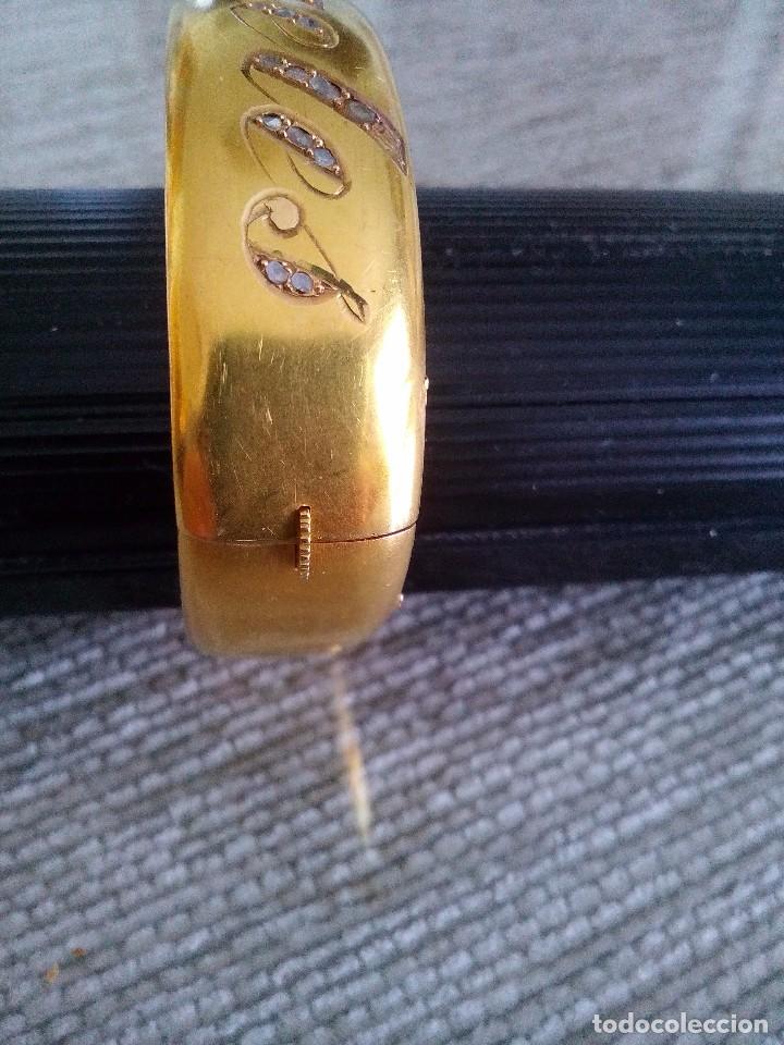 Joyeria: Brazalete de oro y diamantes - Foto 3