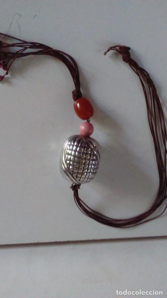 Joyeria: Collar o colgante de plata que representa una mazorca de maiz - Foto 3
