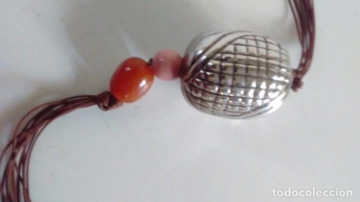 Joyeria: Collar o colgante de plata que representa una mazorca de maiz - Foto 4