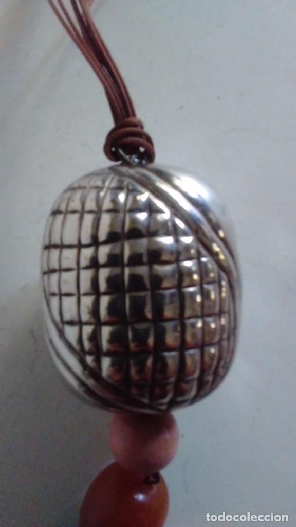 Joyeria: Collar o colgante de plata que representa una mazorca de maiz - Foto 9