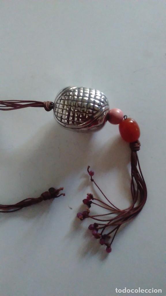 Joyeria: Collar o colgante de plata que representa una mazorca de maiz - Foto 10
