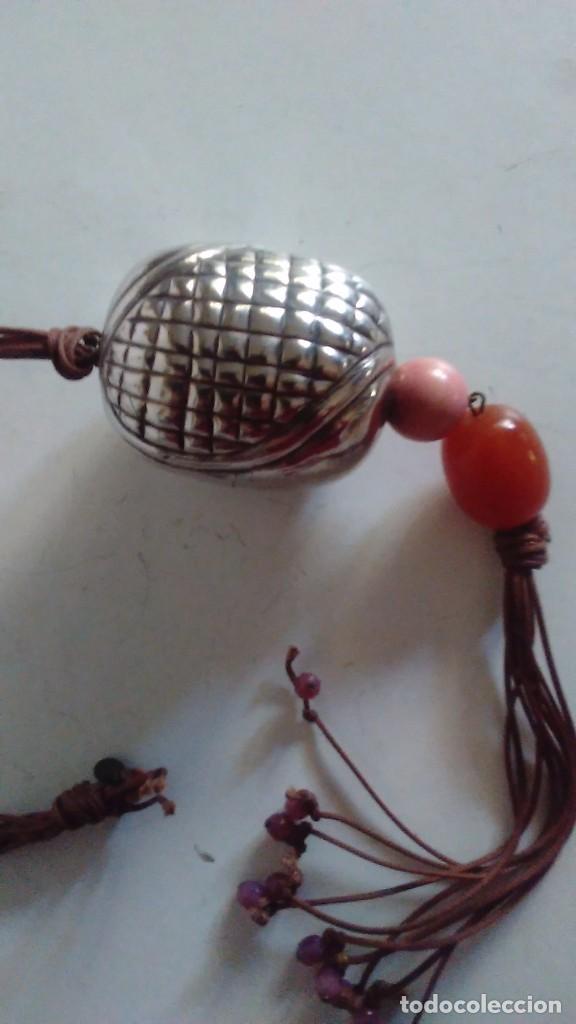 Joyeria: Collar o colgante de plata que representa una mazorca de maiz - Foto 11