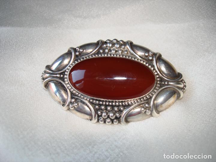 Joyeria: BROCHE DE PLATA CON CABUJON DE CARNELIA - Foto 5