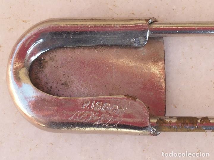 Joyeria: Gran broche en meta a&ntilde;os 70 - RISDON KEY-TAB - - Foto 9