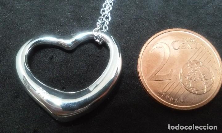 Joyeria: CONJUNTO COLGANTE PULSERA Y PENDIENTES CORAZON EN PLATA - Foto 6