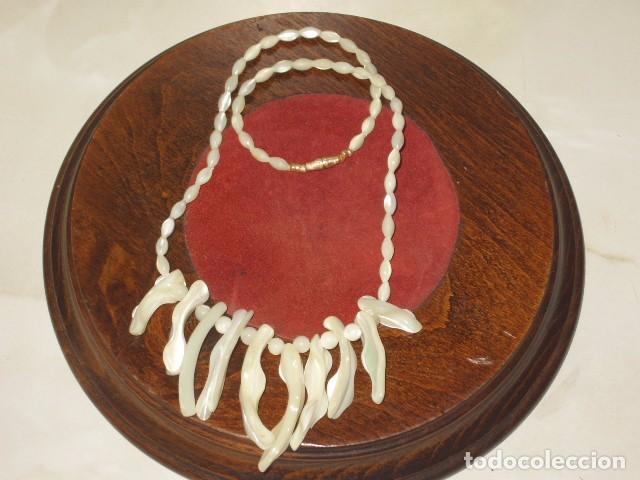 Joyeria: COLLAR DE NACAR,MADRE PERLA.VINTAGE. - Foto 1