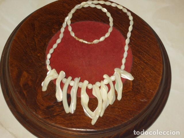 Joyeria: COLLAR DE NACAR,MADRE PERLA.VINTAGE. - Foto 3