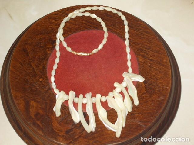 Joyeria: COLLAR DE NACAR,MADRE PERLA.VINTAGE. - Foto 4