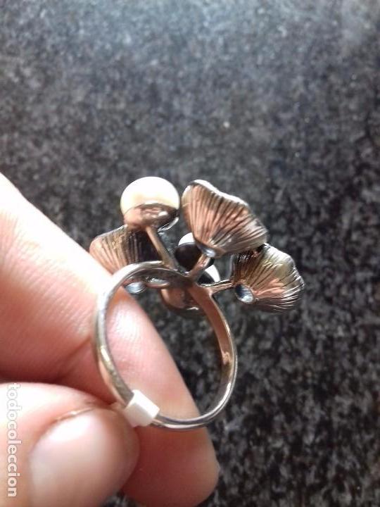 Joyeria: Anillo de Plata de ley y Perlas - Foto 2