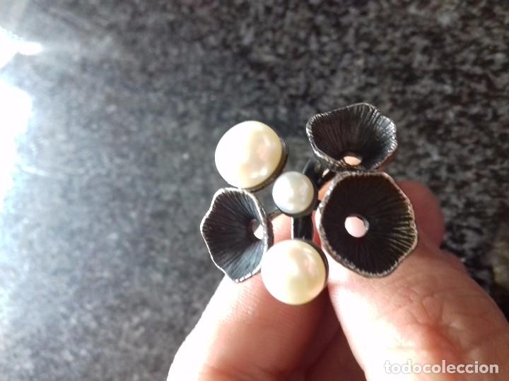Joyeria: Anillo de Plata de ley y Perlas - Foto 4