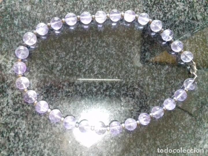 Joyeria: Collar de Amatistas y Plata de Ley - Foto 2