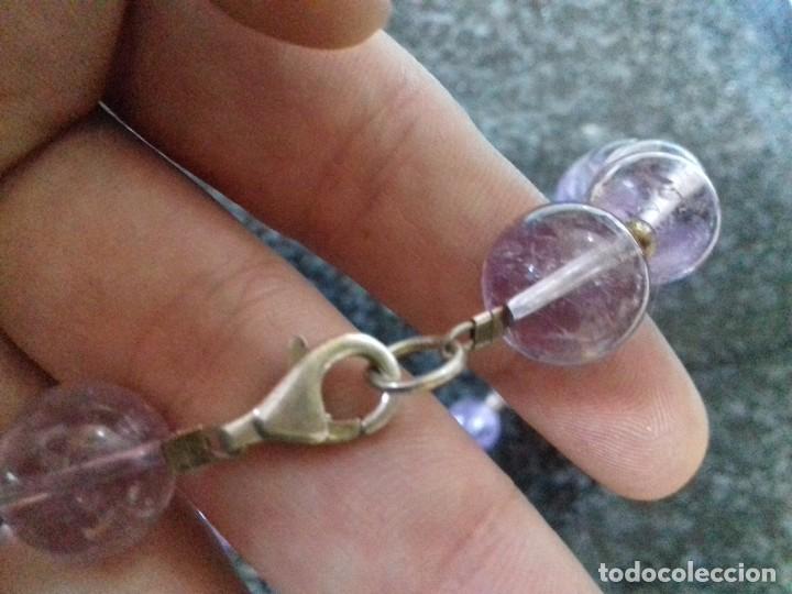 Joyeria: Collar de Amatistas y Plata de Ley - Foto 3