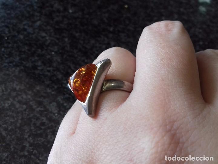 Joyeria: Anillo de &Aacute;mbar Polaco y Plata de Ley - Foto 3