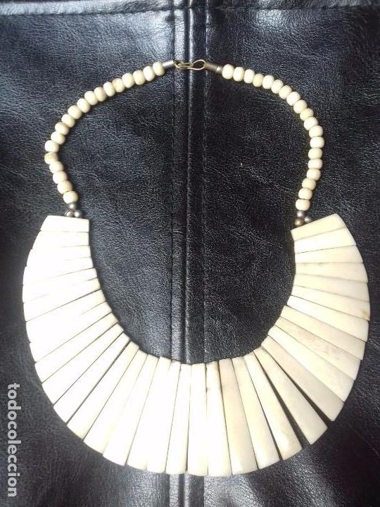 Joyeria: Collar antiguo de hueso - Foto 1