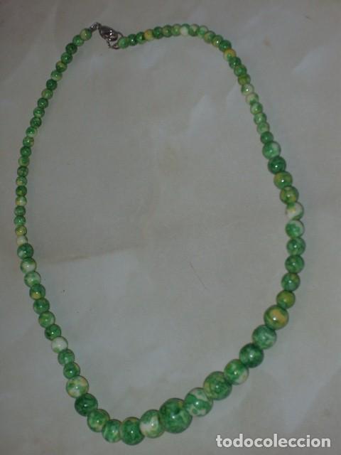 Joyeria: COLLAR DE PERLAS VERDES DE PORCELANA MULTICOLOR.NUEVO. - Foto 3
