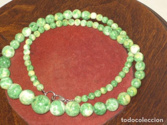 Joyeria: COLLAR DE PERLAS VERDES DE PORCELANA MULTICOLOR.NUEVO. - Foto 5