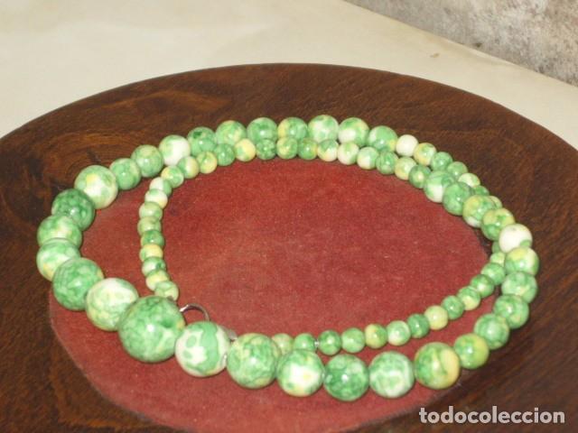Joyeria: COLLAR DE PERLAS VERDES DE PORCELANA MULTICOLOR.NUEVO. - Foto 6