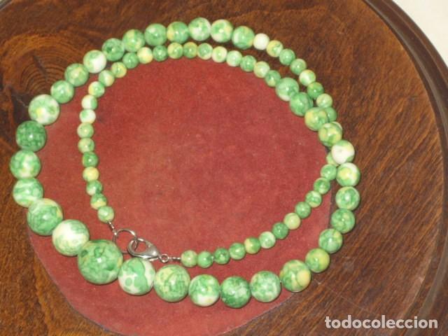 Joyeria: COLLAR DE PERLAS VERDES DE PORCELANA MULTICOLOR.NUEVO. - Foto 7