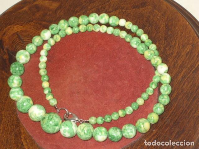 Joyeria: COLLAR DE PERLAS VERDES DE PORCELANA MULTICOLOR.NUEVO. - Foto 9
